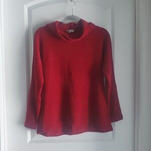 Women's Red blouse by Chenault. Sz med.
